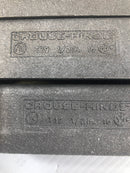 Crouse-Hinds Conduit Body T19 1/2"