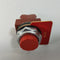 Siemens 3SB14 00-0C Contact Block with Red Raised Button