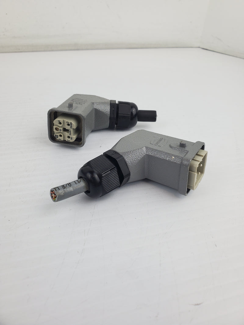 Harting PG-11 Han Base Panel Connector Housing Heavy Duty - Lot of 2