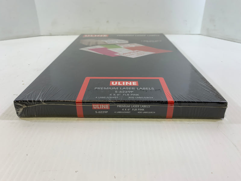 Uline Premium Laser Labels S-6229P 4"x6" 400 Labels