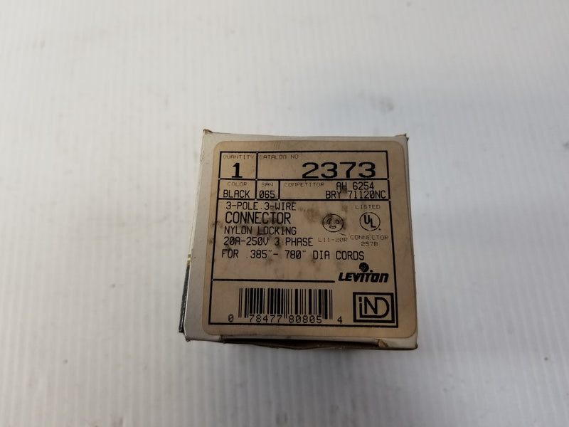 Leviton 2373 Nylon Locking Connector 3P3W 20A
