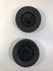 Lawnmower Solid Heavy Duty Polyolefin Wheels with Tires 5-7/8" O.D. - Set of 2