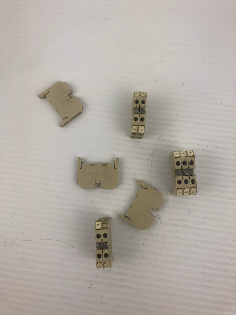 Siemens 8WA1 011-1DF11 Terminal Blocks - Lot of 10