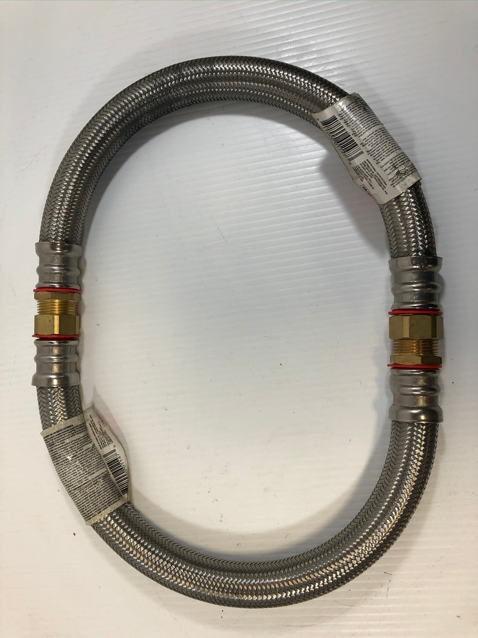 Everbilt Water Heater Supply Line Universal Braided Stainless Steel Hose 3/4x18"
