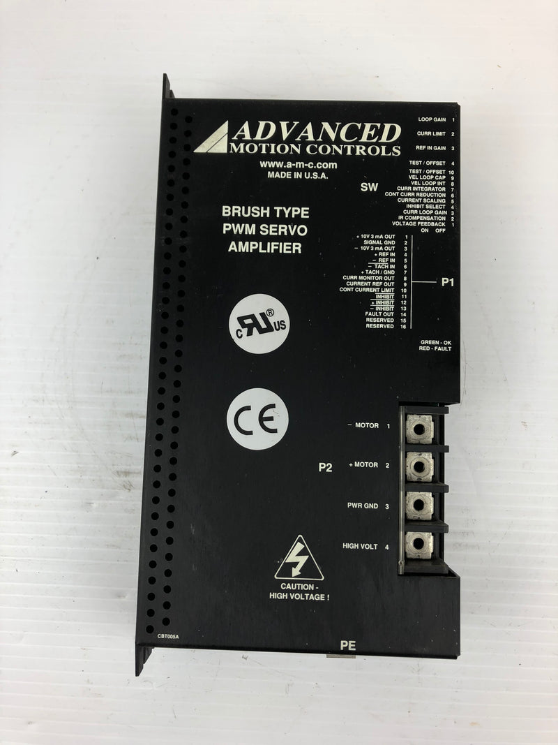 Advanced Motion Controls 43747-0013 Brush Type PWM Servo Amplifier 120A-10D