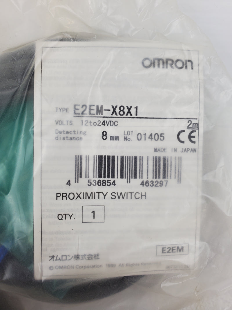 Omron E2EM-X8X1 Proximity Switch 12-24VDC 8mm