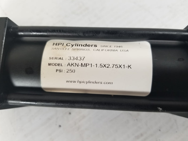 HPI AKN-MP1-1.5X2.75X1-K 250PSI Pneumatic Cylinder 33437