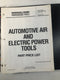 Ingersoll-Rand Automotive Power Tools IRAX Parts Manual Binder