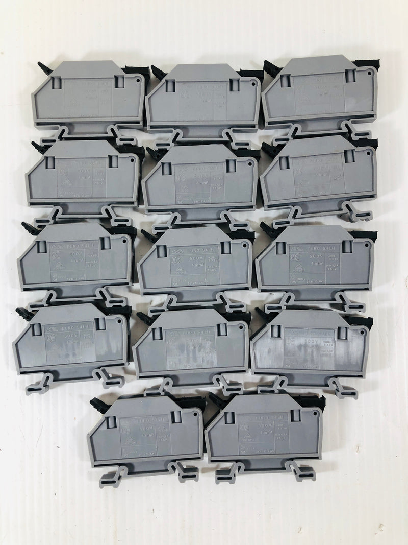 Morsettitalia Euro S4LH DIN Rail Mount Contact Block (Lot of 15)