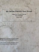 Nordson 229766D SD Electric Gun Driver Product Manual