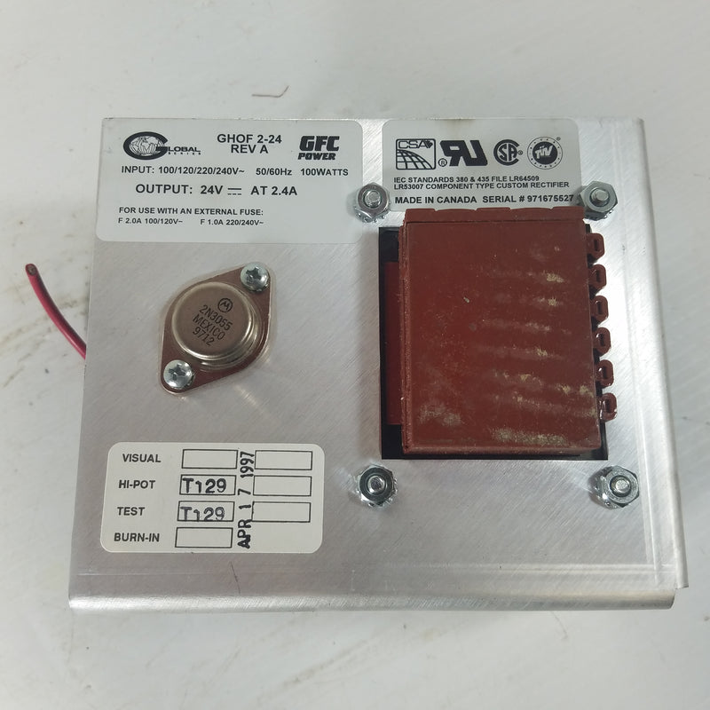 GFC Power GHOF 2-24 DC Power Supply 24VDC 2.4A