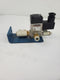 SMC VS3115 Pneumatic Solenoid Valve Bracket SLW-8A 5F CKD Silencer Attached