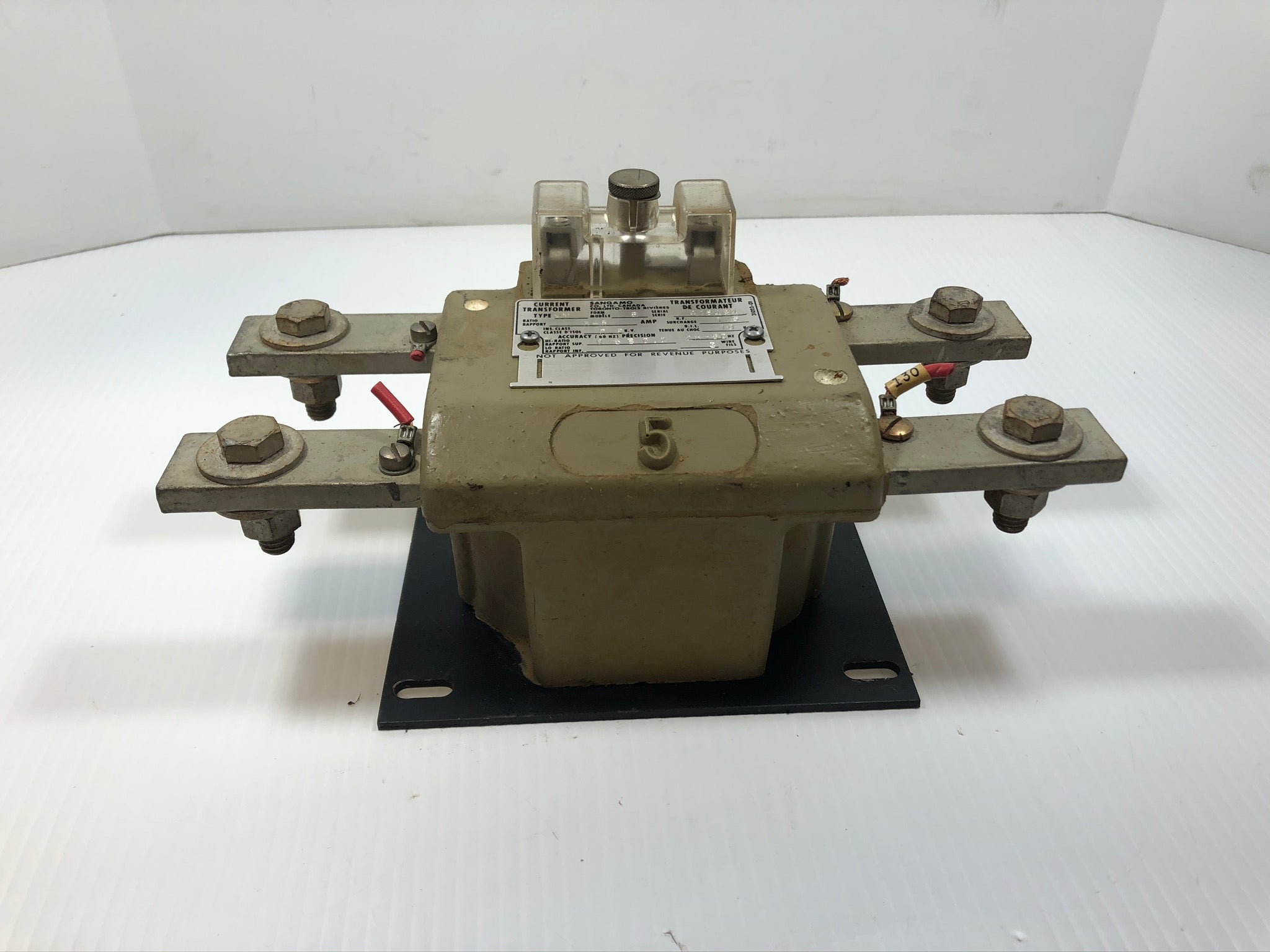Sangamo Current Transformer Type MV Form 6 5:5 Amp Ratio 0.6KV