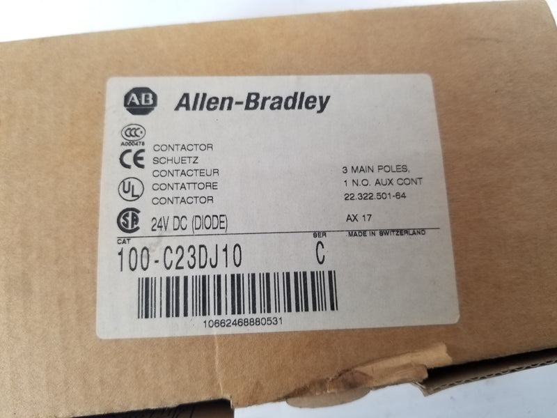 Allen-Bradley 100-C23DJ10 Contactor 24VDC Diode