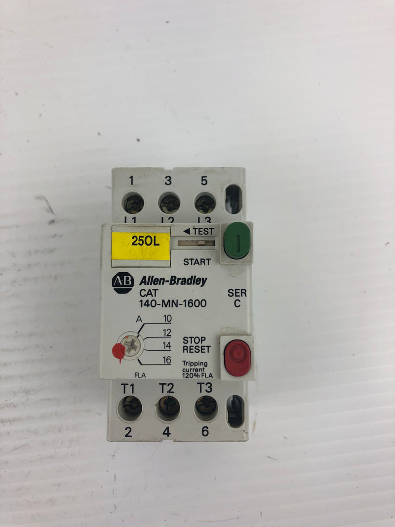 Allen-Bradley 140-MN-1600 Manual Motor Starter Series C