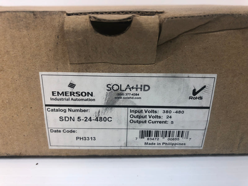 Emerson Sola SDN 5-24-480C Power Supply