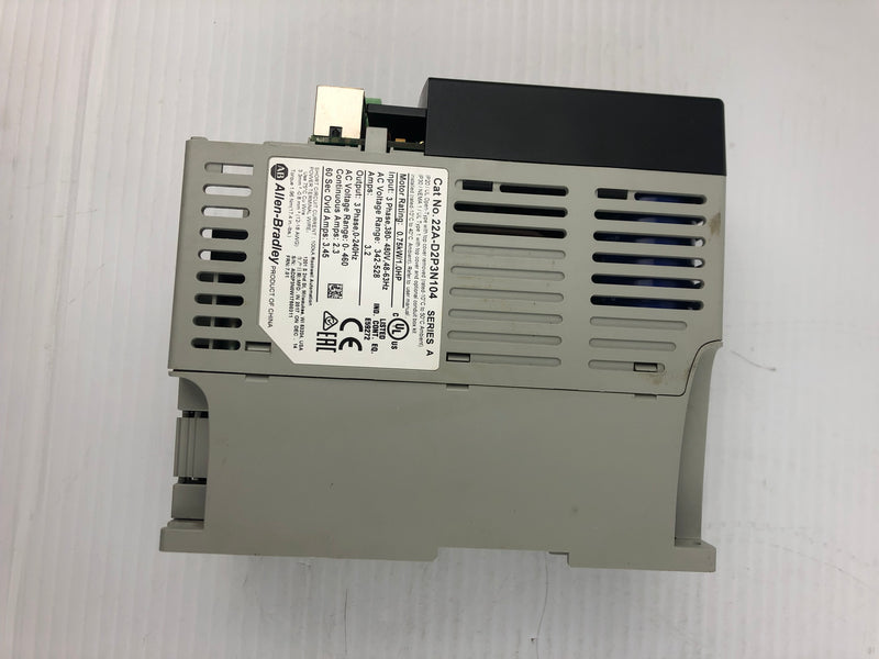 Allen-Bradley 22A-D2P3N104 Series A Powerflex 4 AC Drive 1 HP