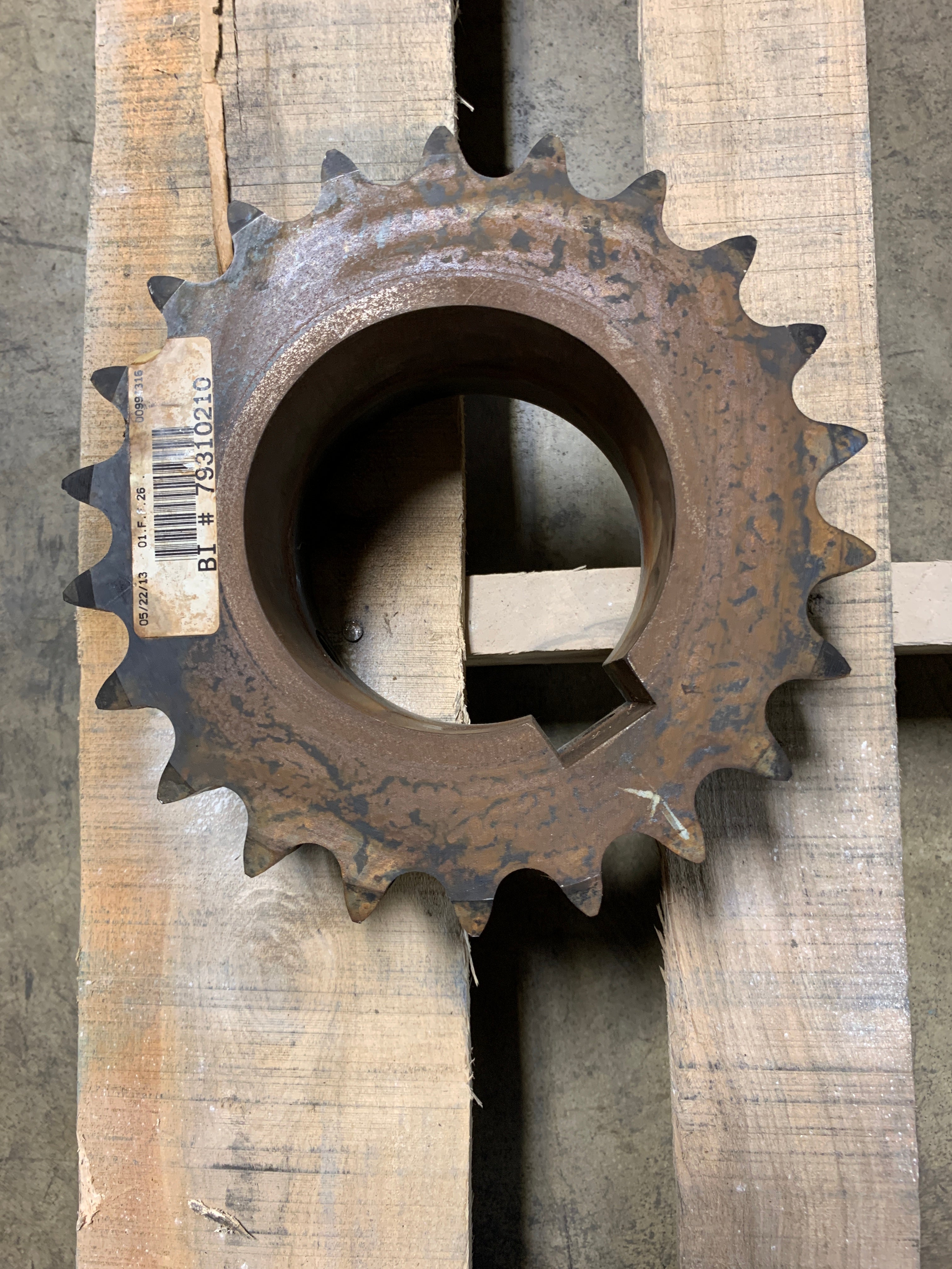 Keyed 79310210 Sprocket Gear 22 Teeth 9.5" O.D. 01.F.F.26 00994316