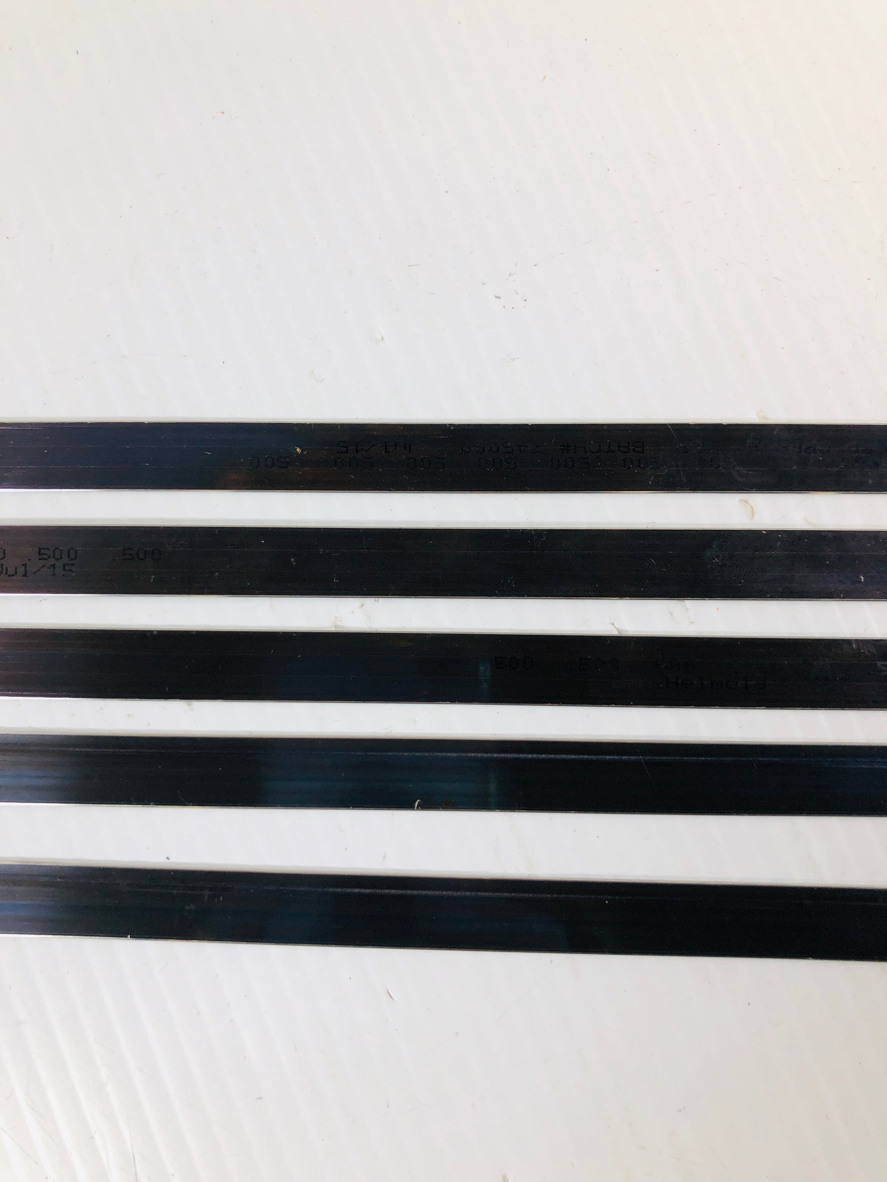Helmold Steel Rule Die Material 1/2" x 30" 2PT Hard Crease Not Sharp - Lot of 5