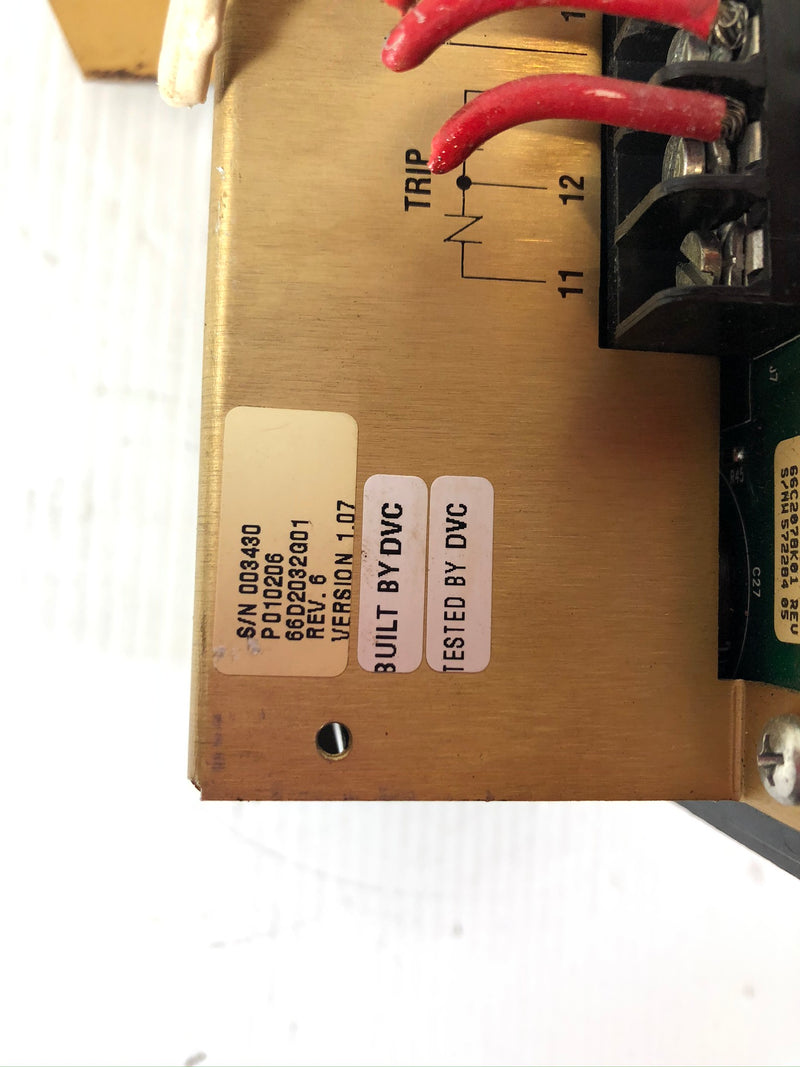 Cutler-Hammer MP-3000 Protective Relay Westinghouse 66D2032G01 Interface