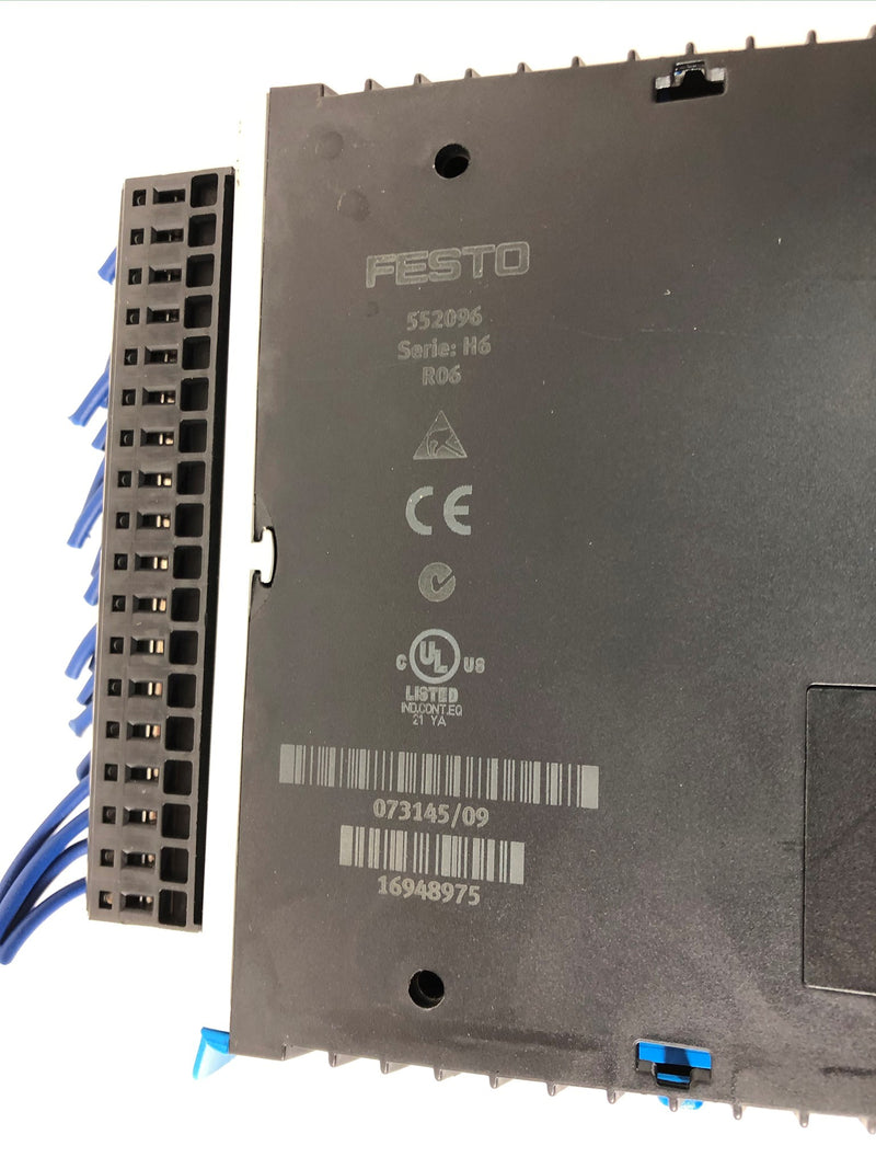 Festo (2) CECX-D-8E8A-NP-2 and (1) CECX-D-16E PLC Input Modules 552096 Series H6