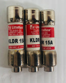 Littelfuse Class CC KLDR 15A (Lot of 3)