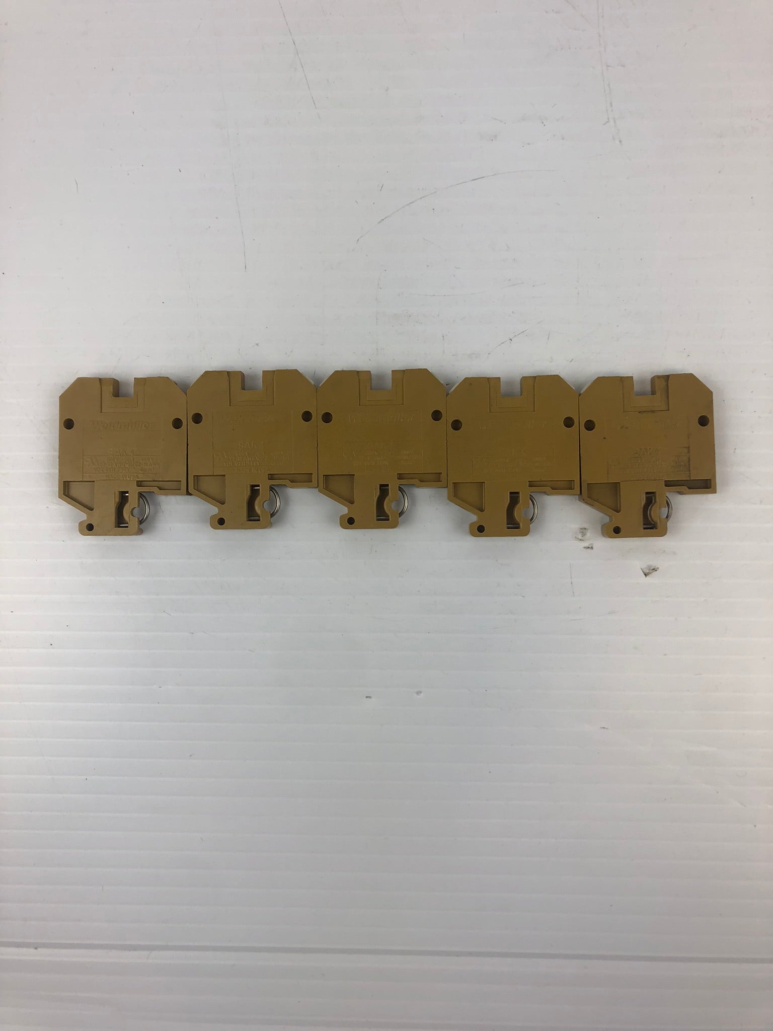 Weidmuller SAK4 Terminal Block 600V 22-10AWG 800V 22-12AWG - Lot of 5