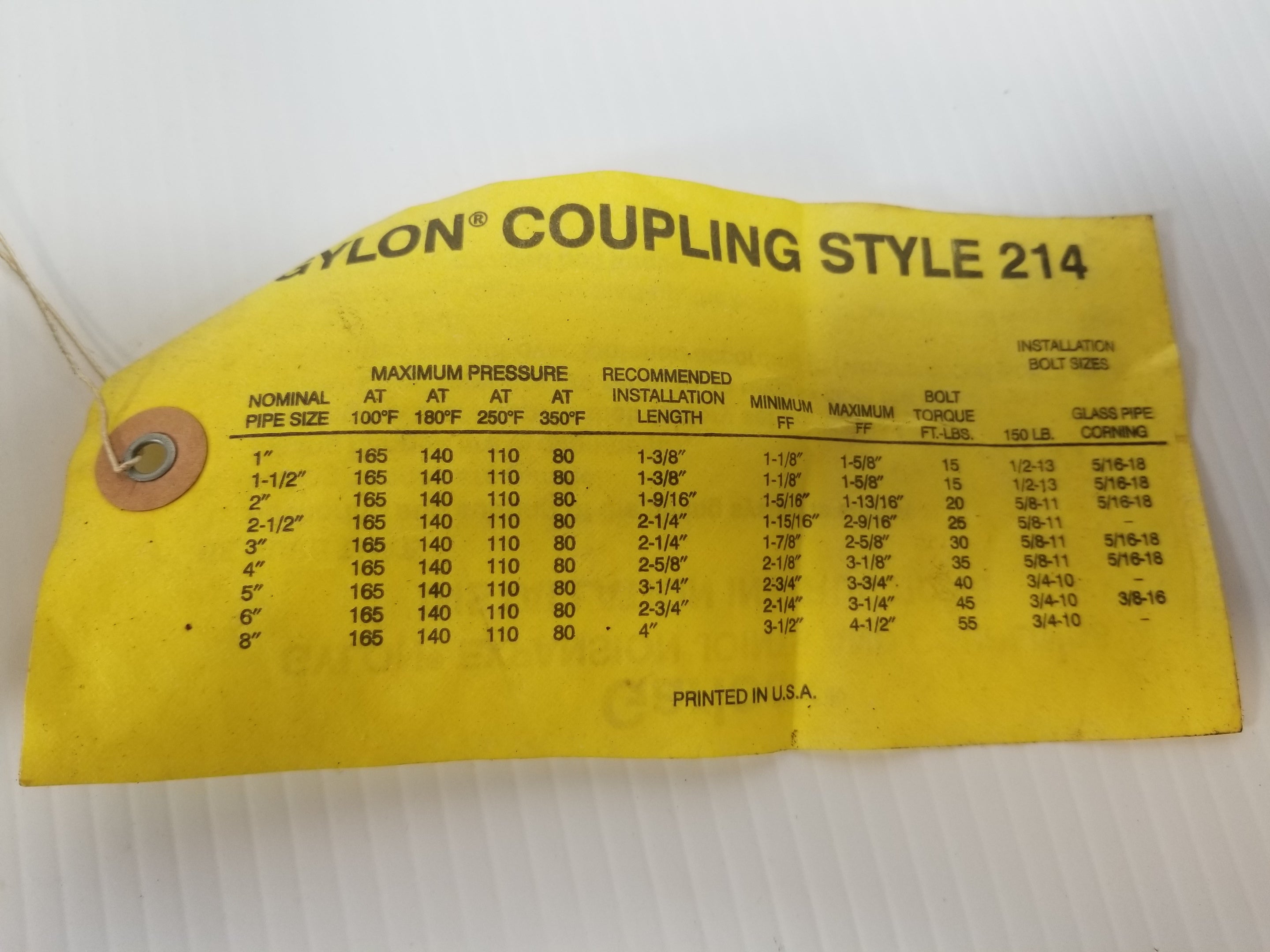 Gylock Gylon Type 214 Expansion Joint 1-1/2"