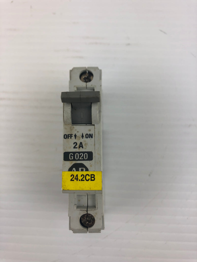 Allen-Bradley 1492-CB1 Single Pole Circuit Breaker Series B G020 2A