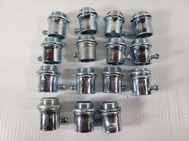 3/4" Male Conduit Adapters (Lot of 15)