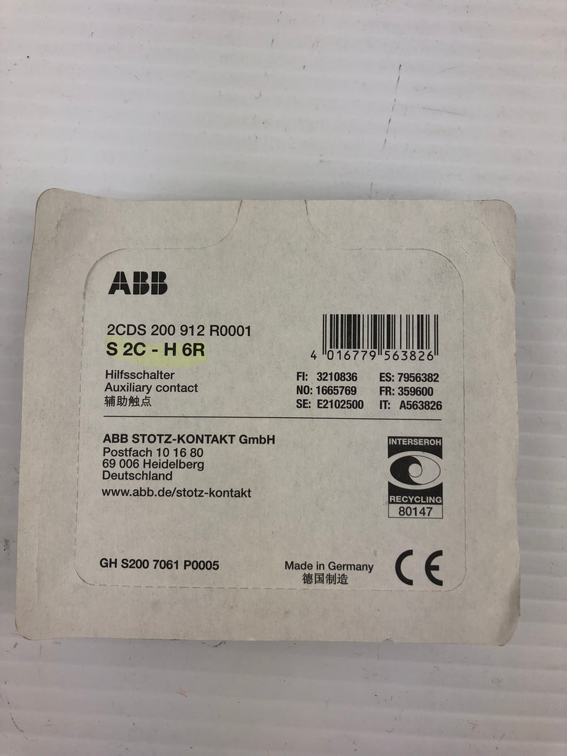 ABB S2C-H6R Auxiliary Contact