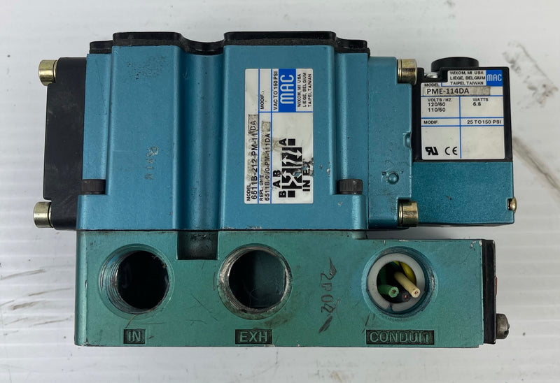 MAC Solenoid Valve Model 6511B-212-PM-11DA