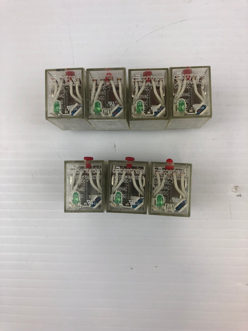 C3 Controls GPRM-B4C05ZC-3 Relay - Lot of 7