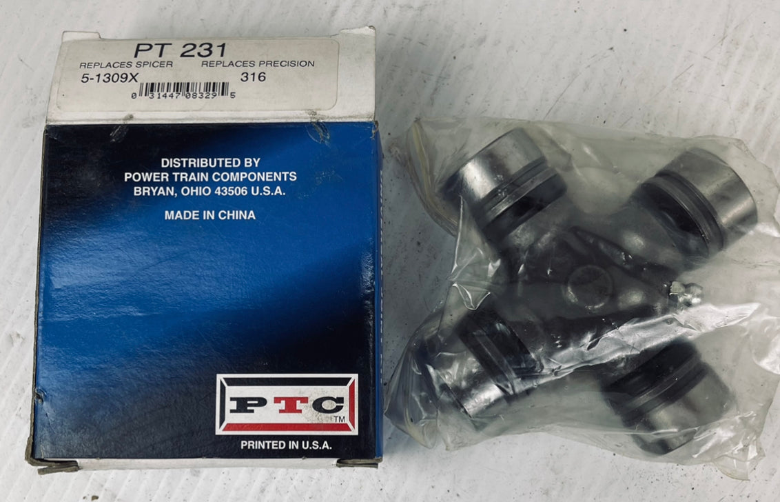 PTC Universal Joint Kit PT 231 Replaces Spicer 5-1309X Replaces Precision 316