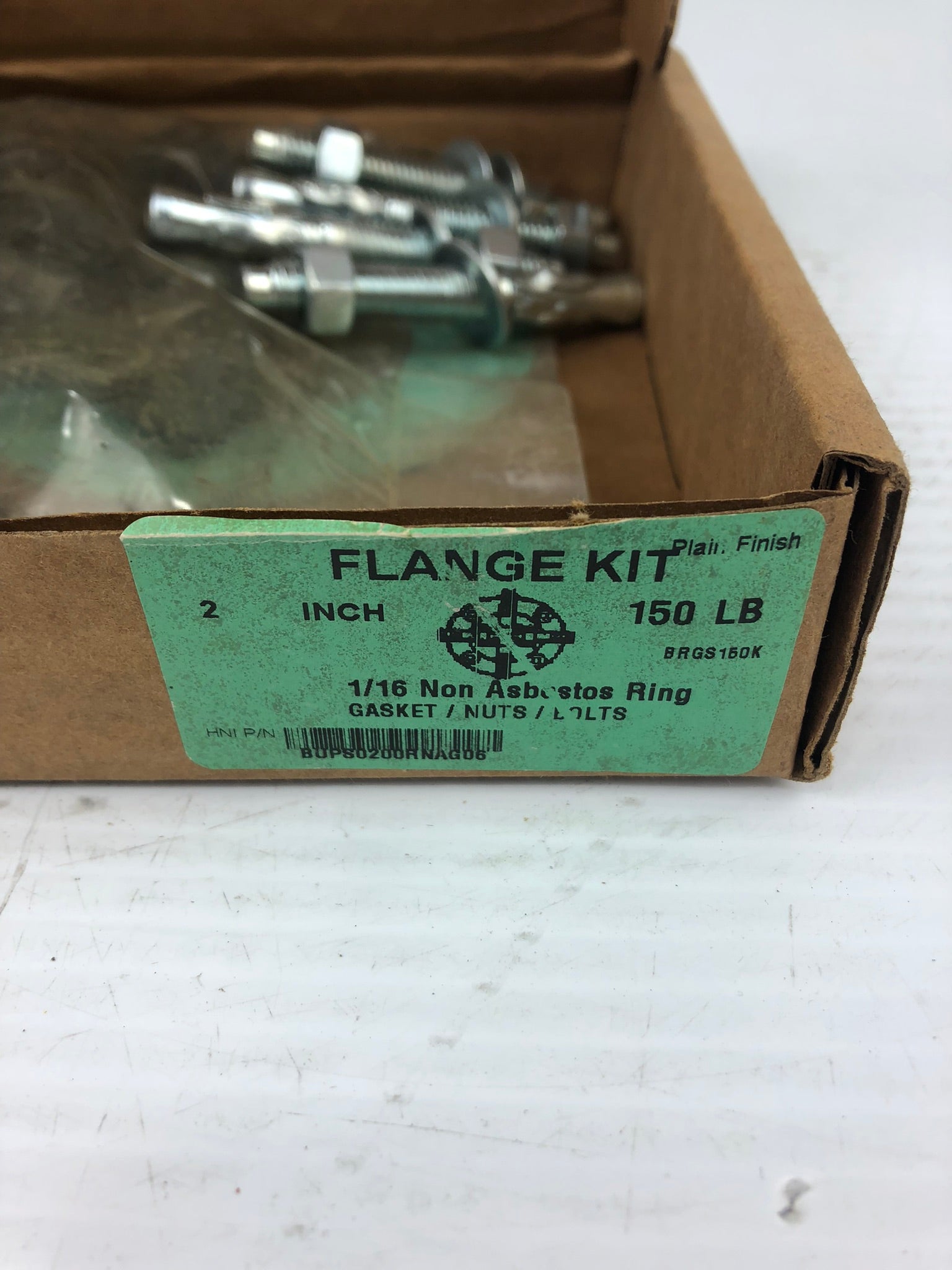 Flange Kit 2" BUPS0200RNAG06 1/16 Non Asbestos Ring - Gasket - Nuts- Bolts
