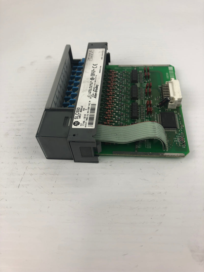 Allen-Bradley 1746-IB16 Input Module Series C SLC500 with Cover