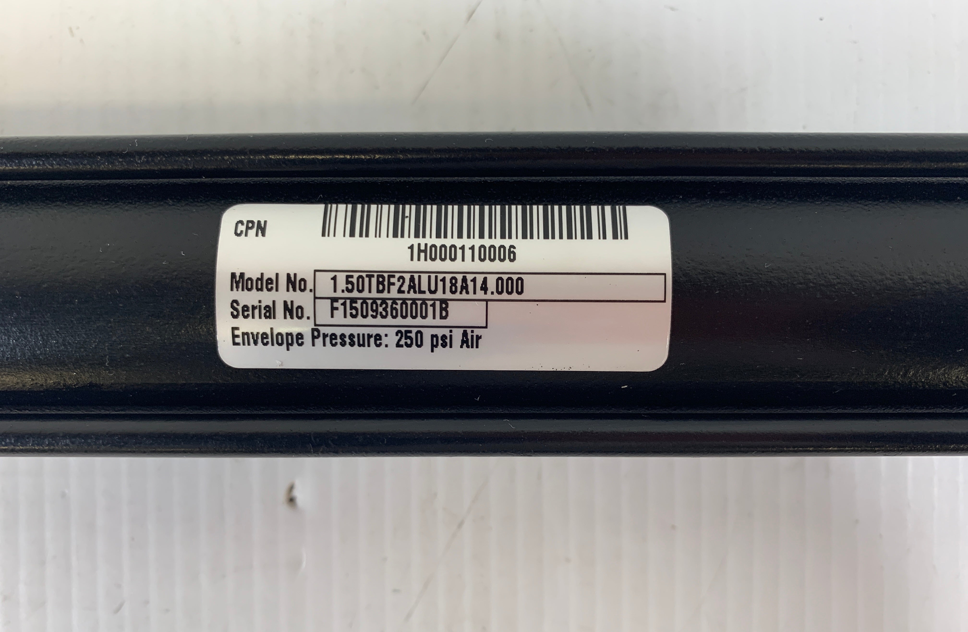 Parker Pneumatic Cylinder 1.50TBF2ALU18A14.000 250 PSI