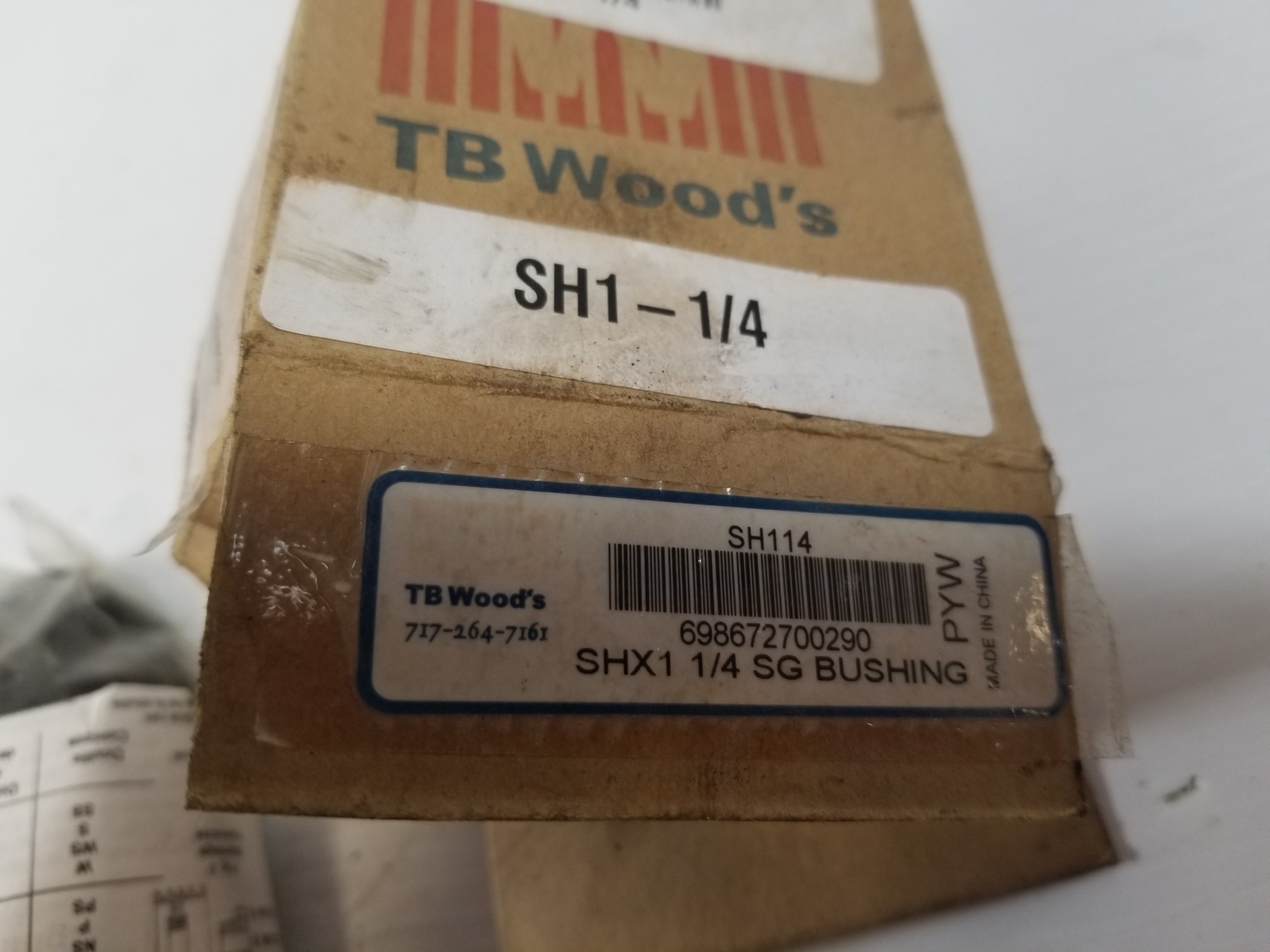 TB Woods SH114 SG Bushing 1-1/4"