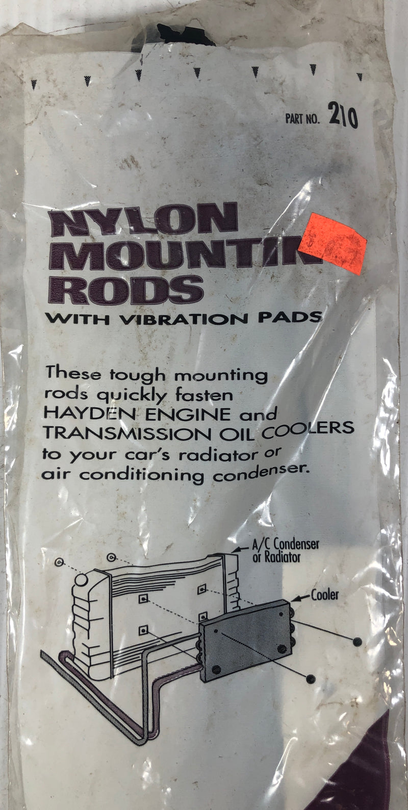 Hayden Nylon Mounting Rods 210 Metal Logics, Inc.