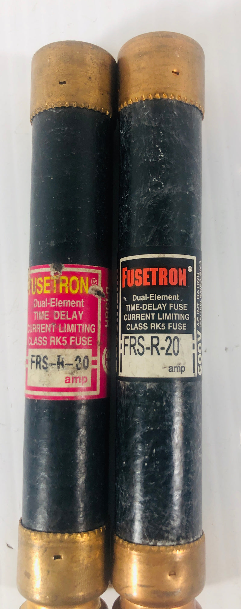 Fusetron Dual Element Fuse FRS-R-20 (Lot of 2)