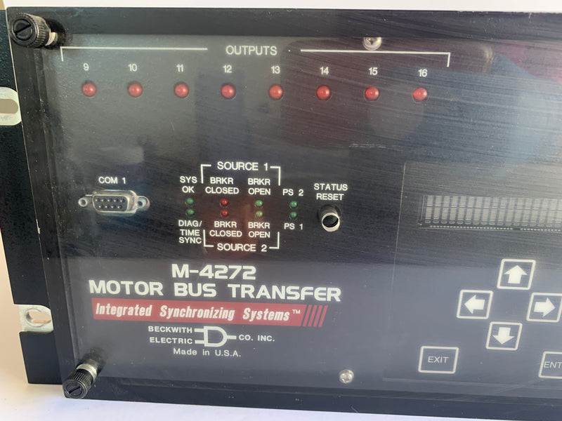 Integrated Synchronizing System M-4272 Motor Bus Transfer