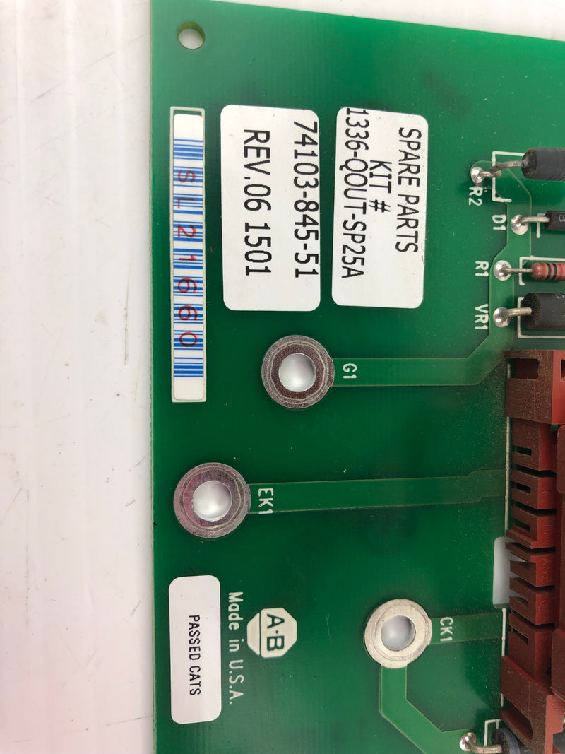 Allen-Bradley Circuit Board 74103-845-51 Rev. 06 1501 (1336-QOUT-SP25A)