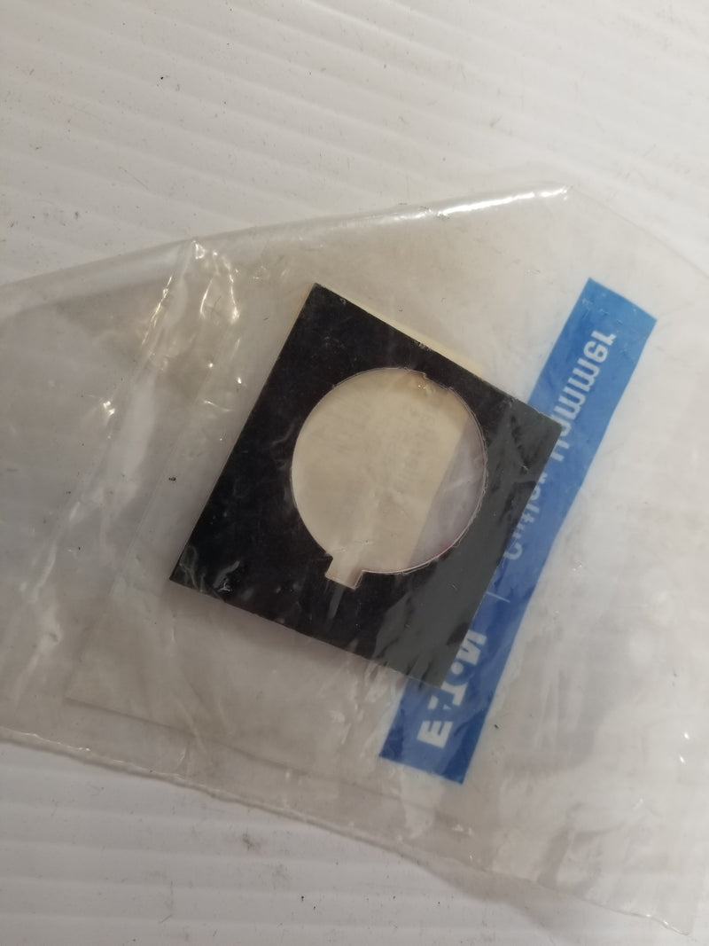 Eaton HT8SP13 Pushbutton Accessory Plate Emergency Stop