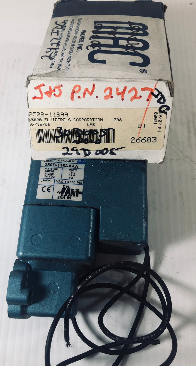 MAC Solenoid Valve 250B-116AA