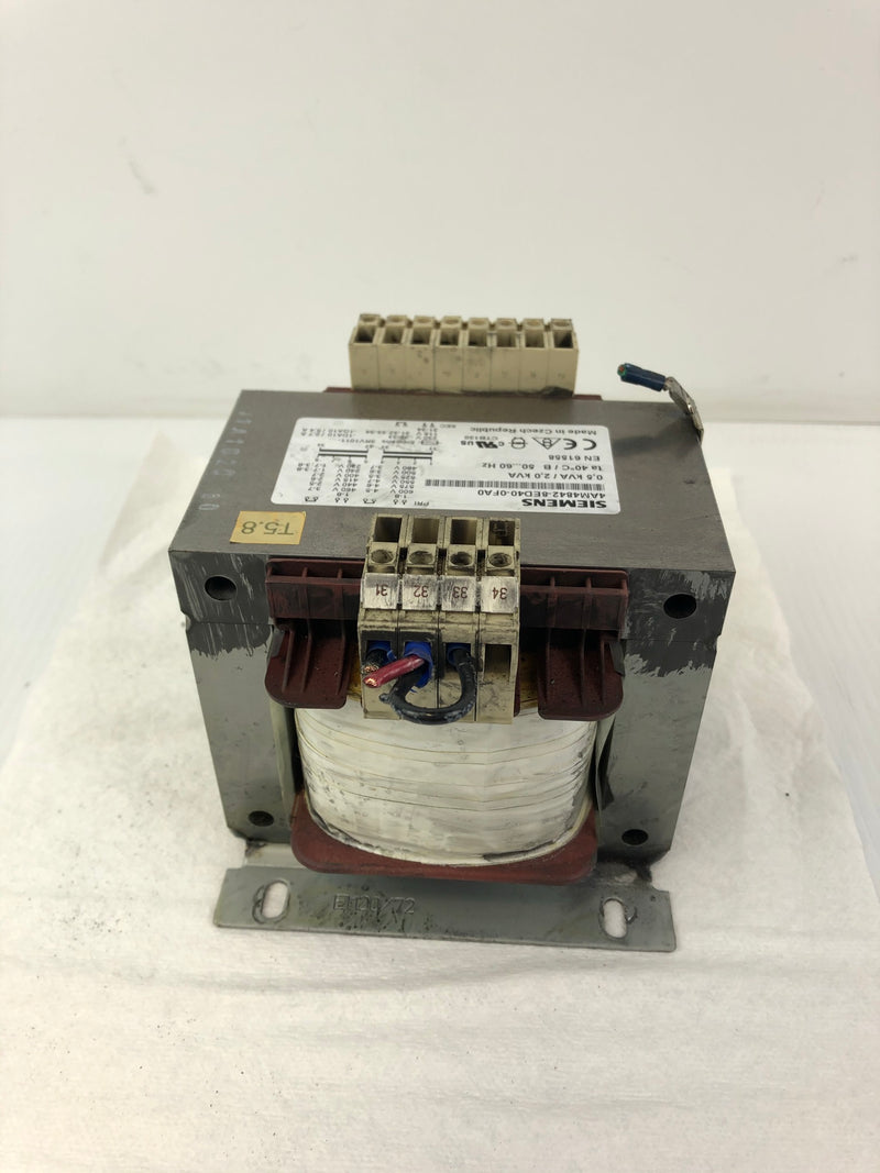 Siemens 4AM4842-8ED40-0FA0 Transformer 0.5/2.0kVA