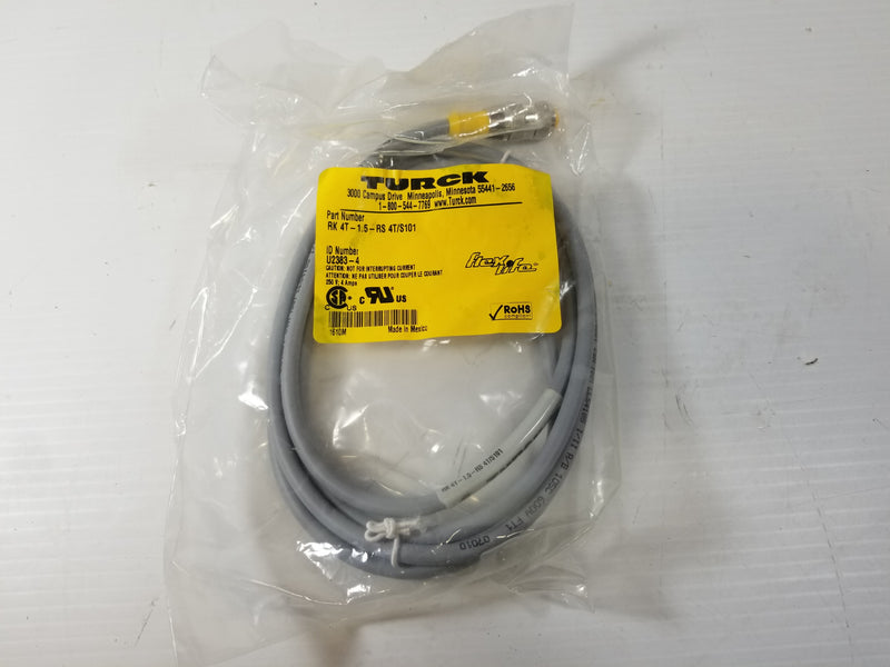 Turck RK 4T-1.5-RS 4T/S101 Sensor Cordset