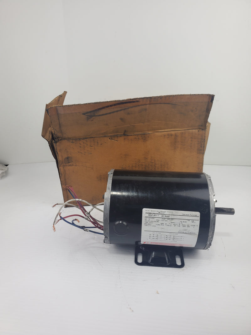 A.O. Smith H200 General Purpose AC Motor HM2H001 1/4 HP 1725/1425 RPM 3 PH