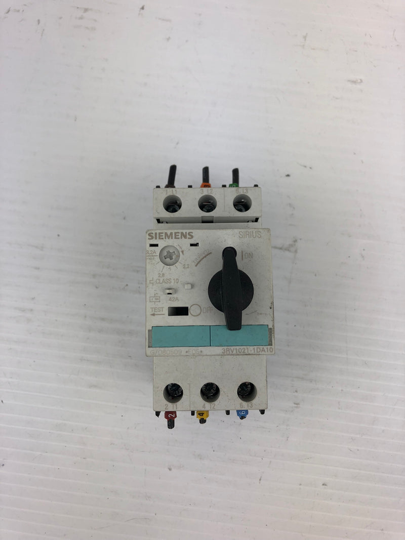 Siemens Sirius 3R 3RV1021-1DA10 Motor Starter Circuit Breaker