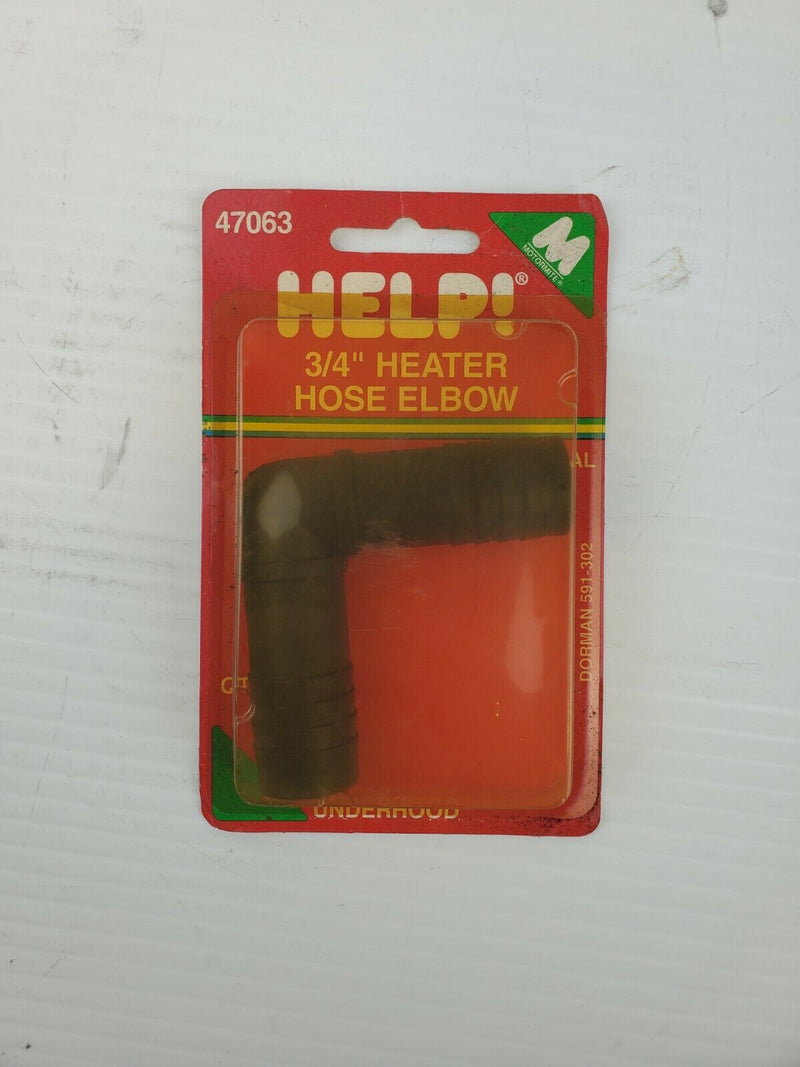 Help! 47063 3/4" Heater Hose Elbow Universal Underhood Dorman 591-302