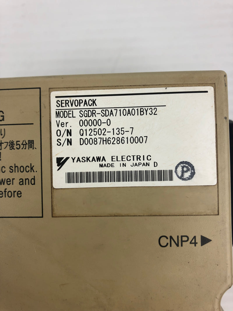 Yaskawa Electric SGDR-SDA710A01BY32 ServoPack Drive